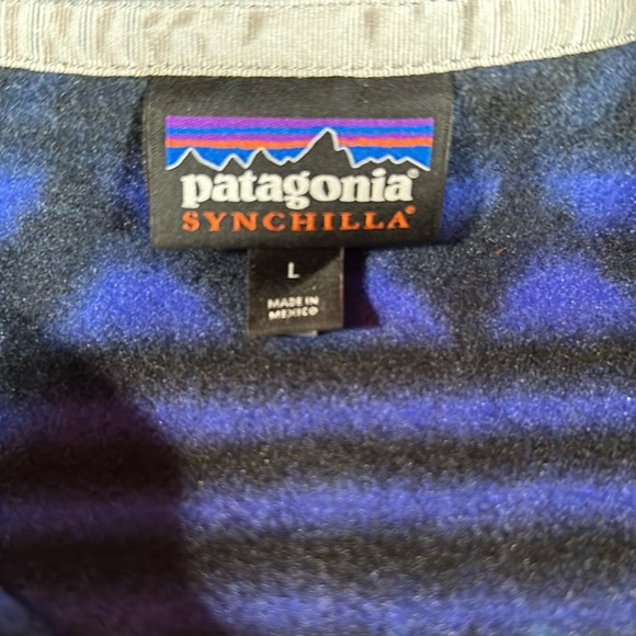 RARE Vintage Patagonia Synchilla Fleece FA16 Saltillo Blue Men’s L - Picture 3 of 5